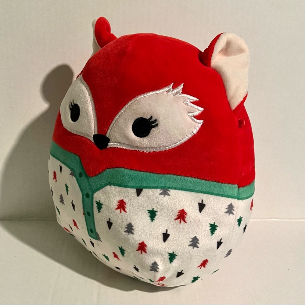 Pre-Owned Squishmallow Lexi Red Fox PJ'S 8” Holiday Christmas Gift Plush